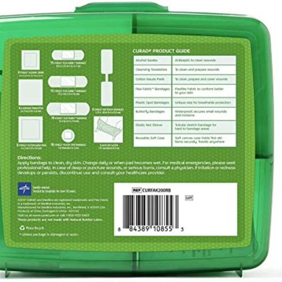 CURAD 75-PIECE COMPACT FIRST AID KIT - Picture 2 of 2